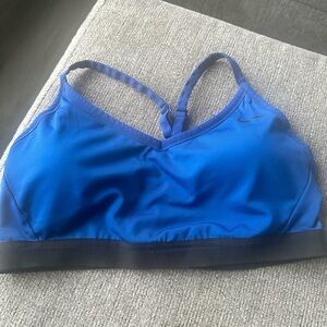 Nike Royal Blue & Black Racerback Sports Bra